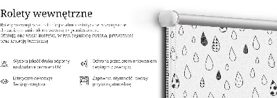 Fabric roller blind Drops