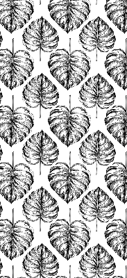Modern roller blind Gray leaves