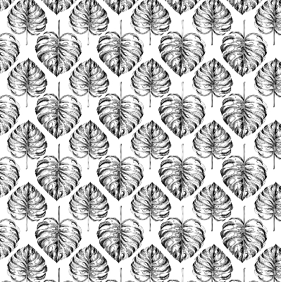 Modern roller blind Gray leaves
