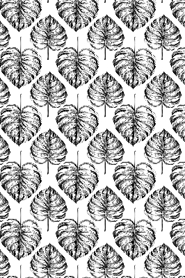Modern roller blind Gray leaves