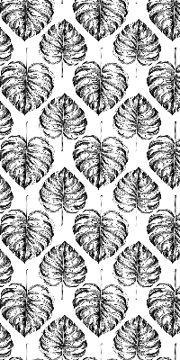 Modern roller blind Gray leaves