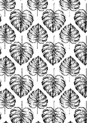 Modern roller blind Gray leaves