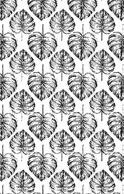 Modern roller blind Gray leaves