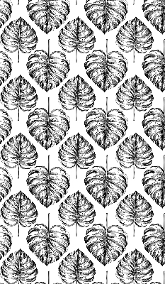 Modern roller blind Gray leaves