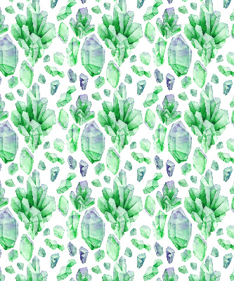 Roller blind for large window Green crystals