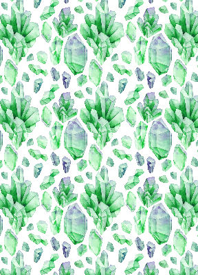 Roller blind for large window Green crystals