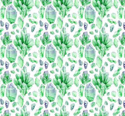 Roller blind for large window Green crystals
