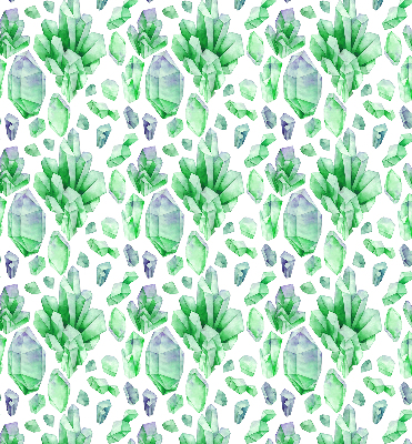 Roller blind for large window Green crystals