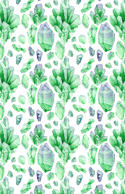 Roller blind for large window Green crystals