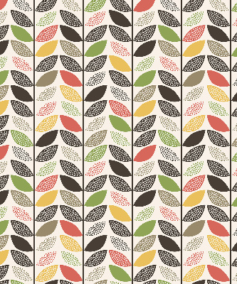 Fabric roller blind Colorful leaves