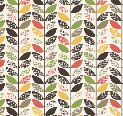Fabric roller blind Colorful leaves