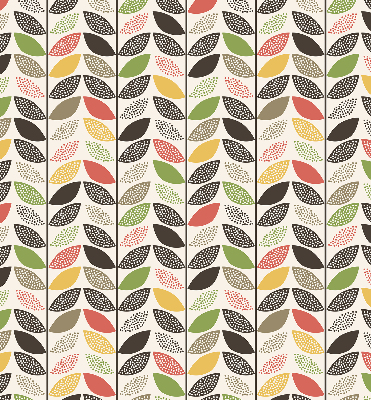Fabric roller blind Colorful leaves