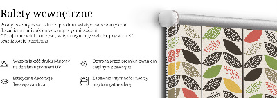 Fabric roller blind Colorful leaves