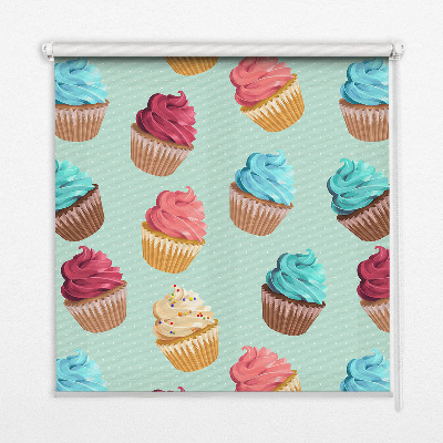 Modern roller blind Cupcakes