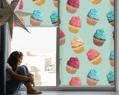 Modern roller blind Cupcakes