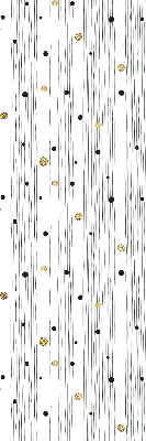 Roller blind for large window Stripes and dots