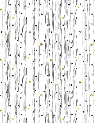 Roller blind for large window Stripes and dots