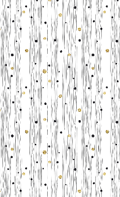 Roller blind for large window Stripes and dots