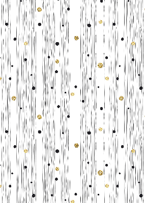 Roller blind for large window Stripes and dots