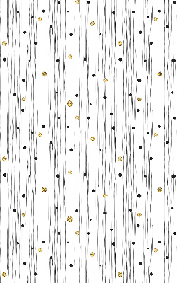 Roller blind for large window Stripes and dots