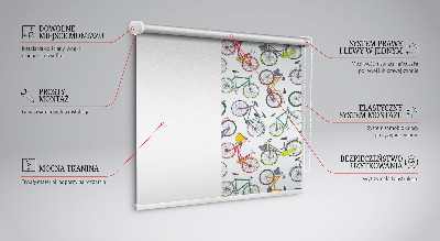 Fabric roller blind Bicycles