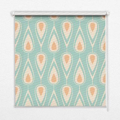 Roller blind for large window Colorful avocado
