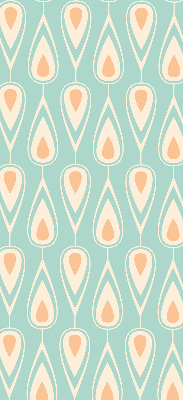 Roller blind for large window Colorful avocado