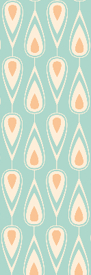 Roller blind for large window colorful avocado print