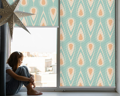 Roller blind for large window Colorful avocado