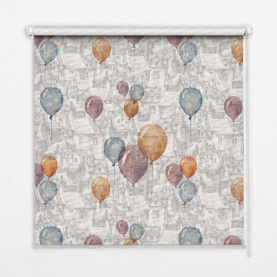 Roller blind modern style balloons print