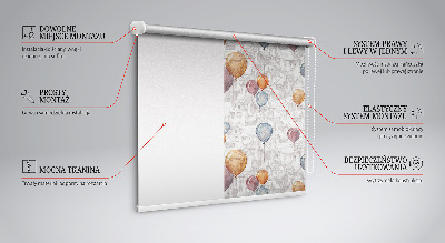 Modern roller blind Balloons