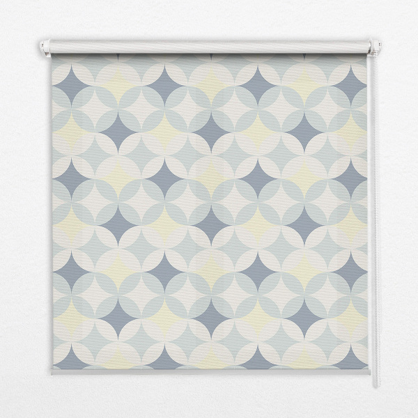Roller blind for large window Colorful stars