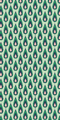 Fabric roller blind Drawn avocado