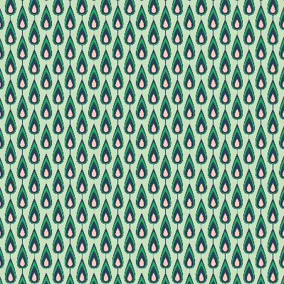 Fabric roller blind with avocado print