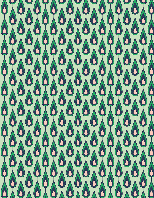 Fabric roller blind Drawn avocado