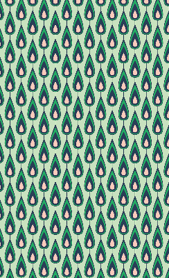 Fabric roller blind Drawn avocado