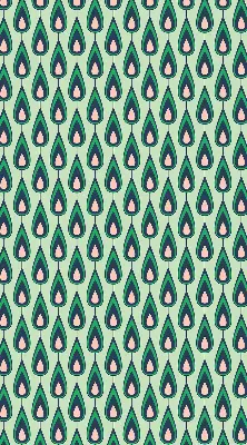 Fabric roller blind with avocado print