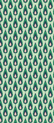 Fabric roller blind Drawn avocado