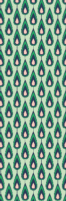 Fabric roller blind Drawn avocado