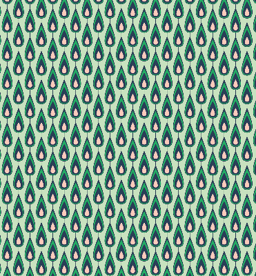 Fabric roller blind Drawn avocado