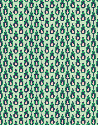 Fabric roller blind Drawn avocado