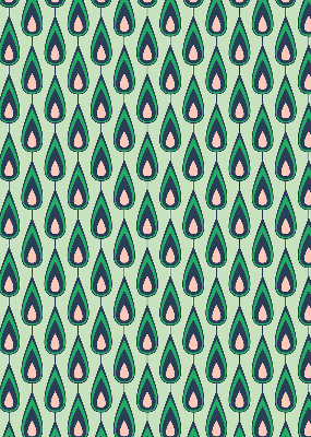 Fabric roller blind Drawn avocado