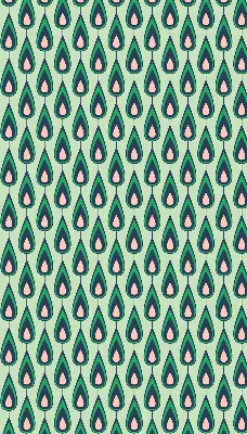 Fabric roller blind with avocado print