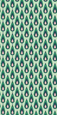 Fabric roller blind with avocado print