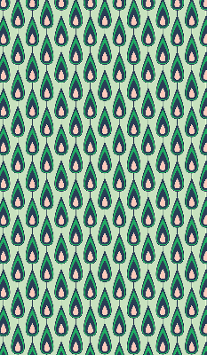 Fabric roller blind Drawn avocado
