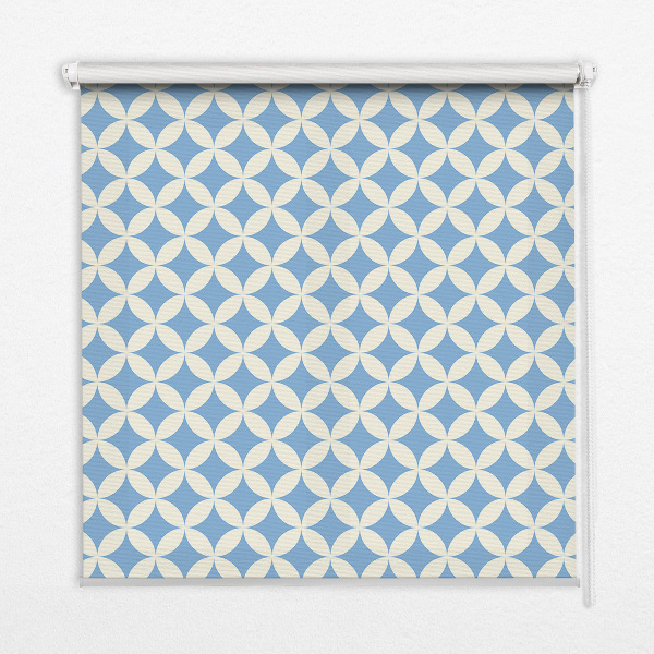 Fabric roller blind Blue stars