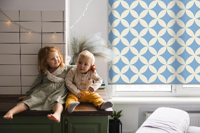Fabric roller blind Blue stars