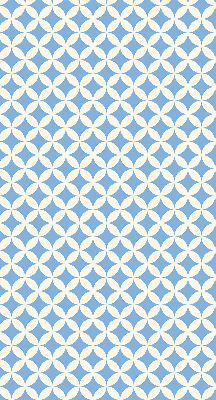 Fabric roller blind with blue stars pattern