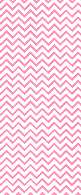 Roller blind for large window Horizontal pink zigzags