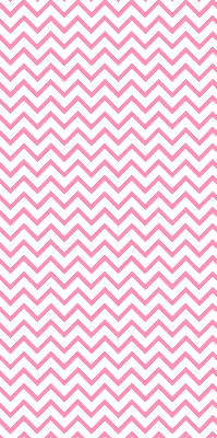 Roller blind for large windows with horizontal pink zigzags